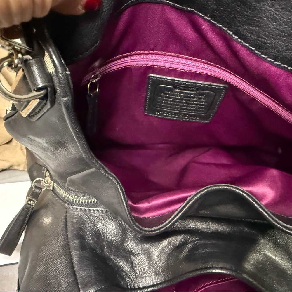 NWT Coach Madison Phoebe op art sateen shoulder bag 26448 - Picture 7 of 9
